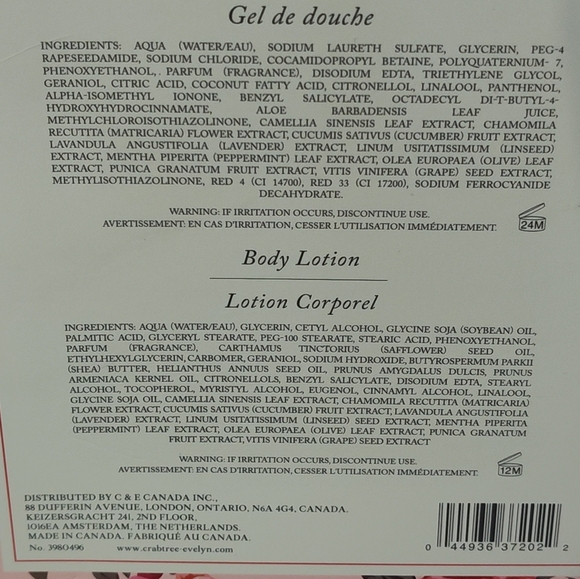 NEW!! Crabtree & Evelyn Rosewater Set - Picture 7 of 9